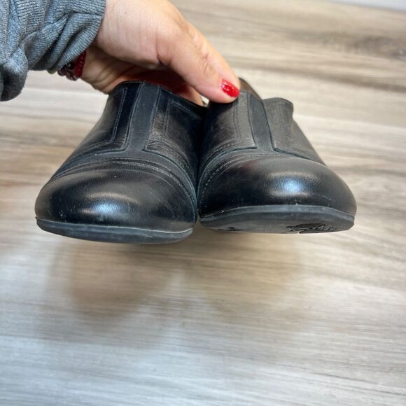 Beautifeel Shoes Womens 41 Lexie Pump Slip On Loafers Block Heels Black Leather - Picture 5 of 11